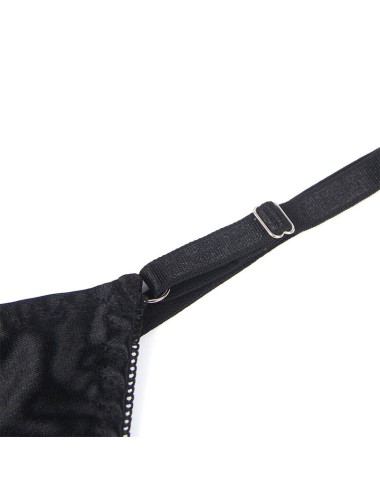SUBBLIME - 955199 ENSEMBLE SOUTIEN-GORGE AVEC NŒUD NOIR RÉGLABLE S/M