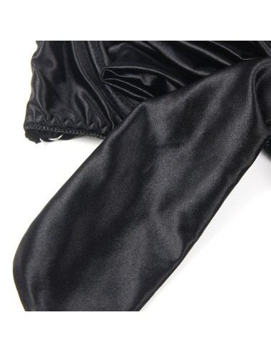 SUBBLIME - 955199 ENSEMBLE SOUTIEN-GORGE AVEC NŒUD NOIR RÉGLABLE S/M