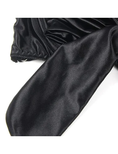 SUBBLIME - 955205 ENSEMBLE SOUTIEN-GORGE AVEC NŒUD NOIR RÉGLABLE L/XL