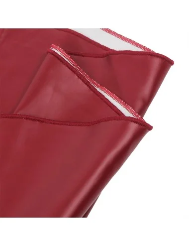 SUBBLIME - 955403 ROBE À BRETELLES EN CUIR BORDEAUX L/XL