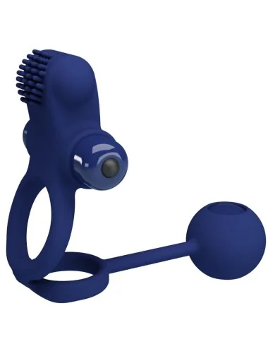 PRETTY LOVE - REMINGTON DOUBLE ANNEAU VIBRANT AVEC PLUG BLEU