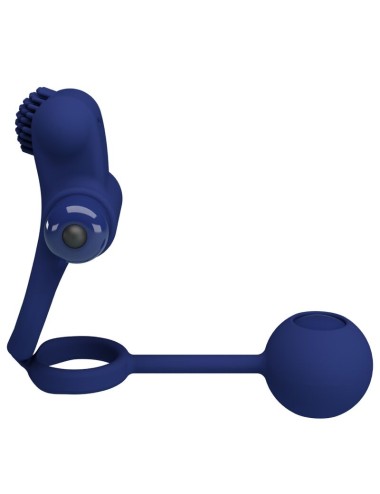 PRETTY LOVE - REMINGTON DOUBLE ANNEAU VIBRANT AVEC PLUG BLEU