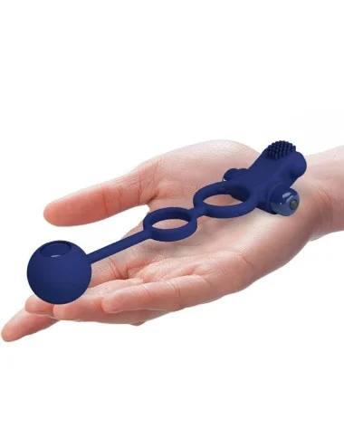PRETTY LOVE - REMINGTON DOUBLE ANNEAU VIBRANT AVEC PLUG BLEU