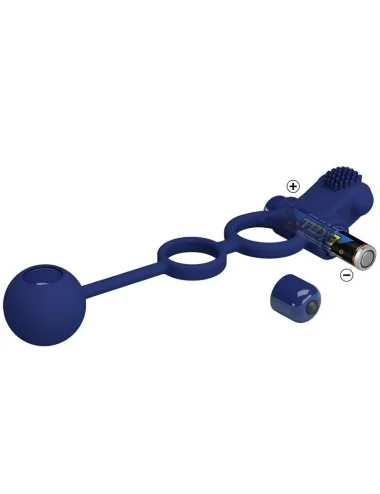 PRETTY LOVE - REMINGTON DOUBLE ANNEAU VIBRANT AVEC PLUG BLEU