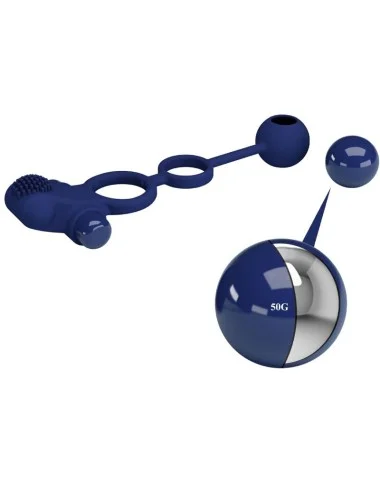PRETTY LOVE - REMINGTON DOUBLE ANNEAU VIBRANT AVEC PLUG BLEU