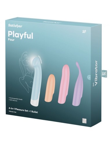 SATISFYER - VIBRATEUR PROGRAMME 12 VIBRATIONS G-SPOT WAVE 4 GRIS FONCÉ