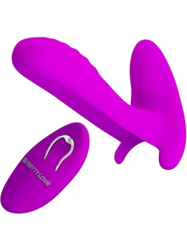 PRETTY LOVE - MASSEUR & VIBRATEUR 12 VIBRATIONS TÉLÉCOMMANDE VIOLET