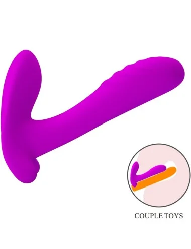 PRETTY LOVE - MASSEUR & VIBRATEUR 12 VIBRATIONS TÉLÉCOMMANDE VIOLET