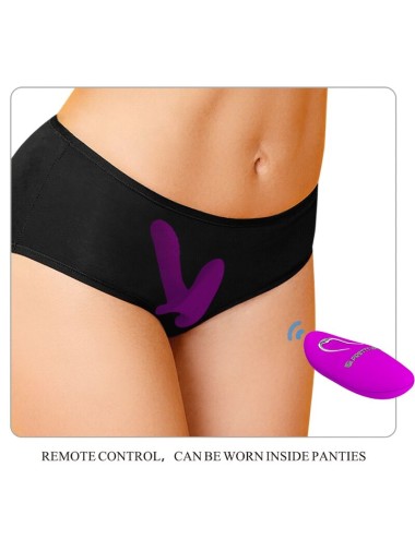 PRETTY LOVE - MASSEUR & VIBRATEUR 12 VIBRATIONS TÉLÉCOMMANDE VIOLET