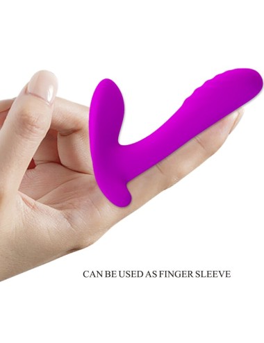 PRETTY LOVE - MASSEUR & VIBRATEUR 12 VIBRATIONS TÉLÉCOMMANDE VIOLET