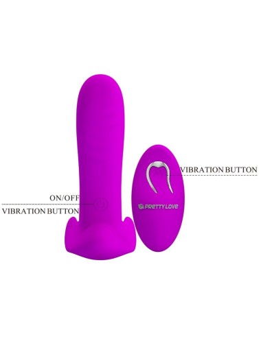 PRETTY LOVE - MASSEUR & VIBRATEUR 12 VIBRATIONS TÉLÉCOMMANDE VIOLET