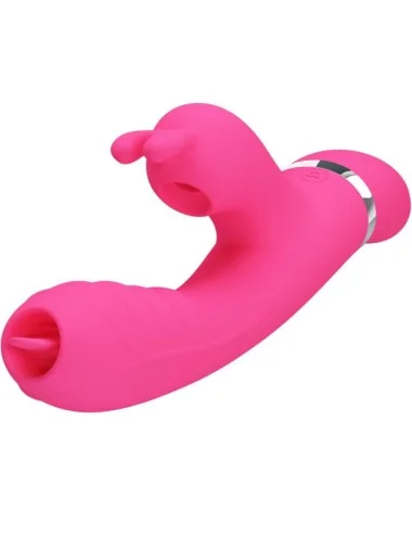 PRETTY LOVE - VIBRATEUR LAPIN MULTIFONCTION PHOENIX ROSE