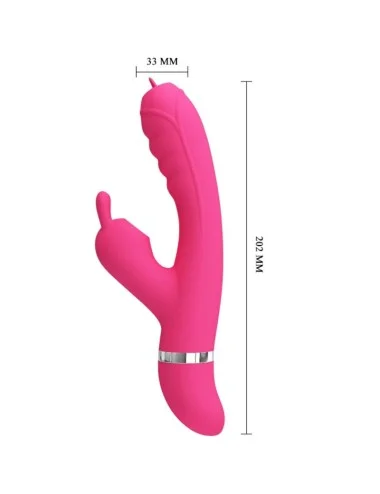 PRETTY LOVE - VIBRATEUR LAPIN MULTIFONCTION PHOENIX ROSE