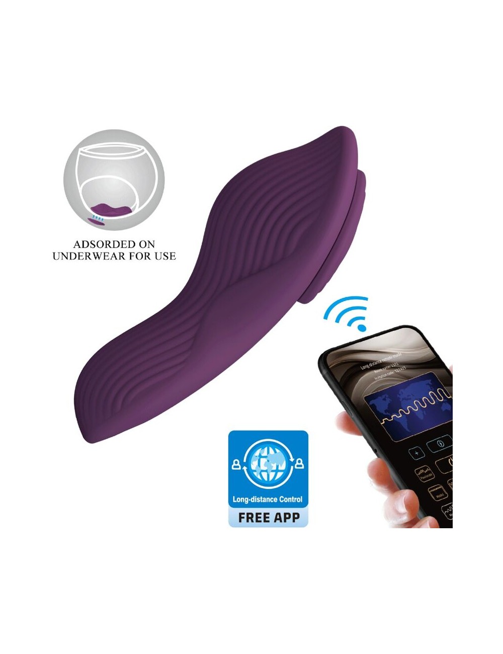 PRETTY LOVE - MANE LAY ON MASSEUR DE CLITORIS 10 VIBRATIONS TÉLÉCOMMANDE VIOLET PRETTY LOVE - MANE LAY ON MASSEUR DE CLITORIS 10 VIBRATIONS TÉLÉCOMMANDE VIOLET