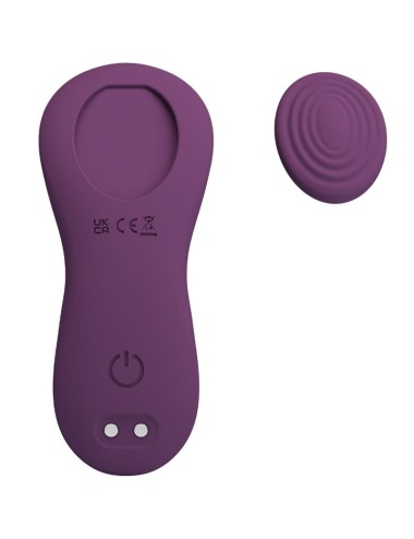 PRETTY LOVE - MANE LAY ON MASSEUR DE CLITORIS 10 VIBRATIONS TÉLÉCOMMANDE VIOLET