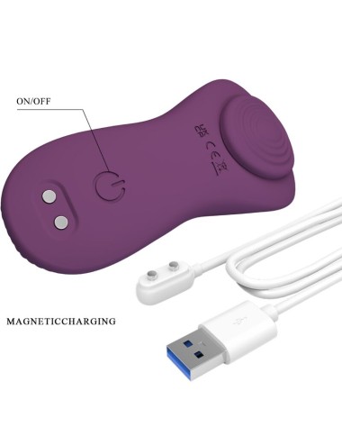 PRETTY LOVE - MANE LAY ON MASSEUR DE CLITORIS 10 VIBRATIONS TÉLÉCOMMANDE VIOLET