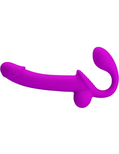 PRETTY LOVE - STIMULATEUR DOUBLE STRAP-ON KELPIE VIOLET