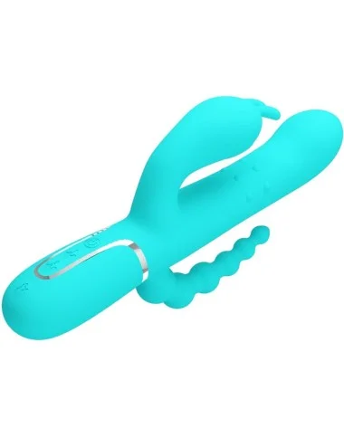 PRETTY LOVE - CAMMY 4 EN 1 VIBRATEUR MULTIFONCTION TRIPPLE RABBIT BLEU