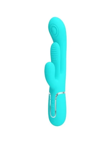 PRETTY LOVE - SHANIA TRIPLE RABBIT VIBRATEUR MULTIFONCTION 3 EN 1 BLEU