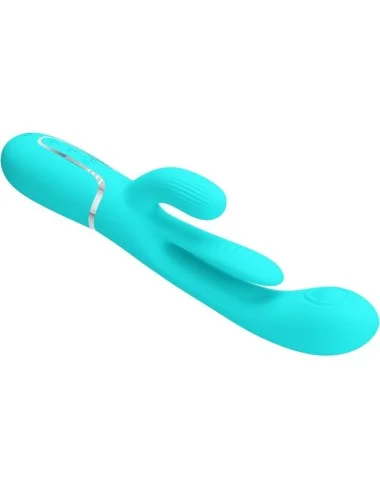 PRETTY LOVE - SHANIA TRIPLE RABBIT VIBRATEUR MULTIFONCTION 3 EN 1 BLEU