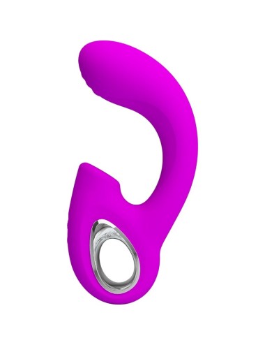 PRETTY LOVE - SIBEL VIBRATEUR POINT G + STIMULATEUR CLITORIS SIBEL 10 VIBRATIONS VIOLET