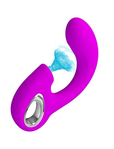 PRETTY LOVE - SIBEL VIBRATEUR POINT G + STIMULATEUR CLITORIS SIBEL 10 VIBRATIONS VIOLET