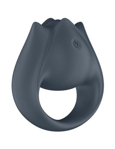 SATISFYER - PERFECT PAIR 2 MULTIVIBRATEUR 2 EN 1 ANNEAU PÉNIS ET STIMULATEUR DE DOIGTS GRIS