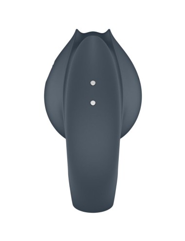 SATISFYER - PERFECT PAIR 2 MULTIVIBRATEUR 2 EN 1 ANNEAU PÉNIS ET STIMULATEUR DE DOIGTS GRIS