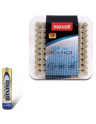 MAXELL - PACK DE PILES ALCALINES AAA LR03*100 PILES