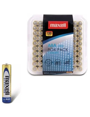 MAXELL - PACK DE PILES ALCALINES AAA LR03*100 PILES