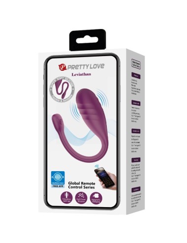 PRETTY LOVE - VIBRATEUR CONTRÔLÉ PAR APPLICATION LEVIATHAN VIOLET