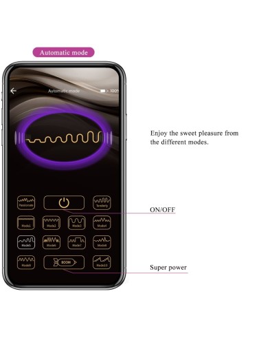 PRETTY LOVE - VIBRATEUR CONTRÔLÉ PAR APPLICATION LEVIATHAN VIOLET