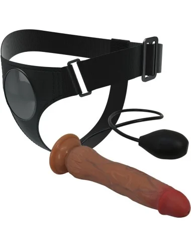 PRETTY LOVE - CULOTTE HARNAIS UNIVERSELLE KYTON AVEC GODE SQUIRTING 19 CM MULATO