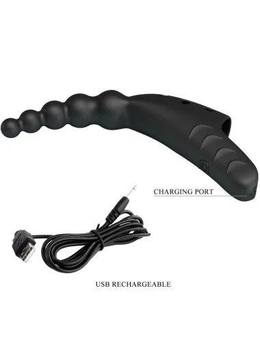 PRETTY LOVE - JORDIN FINGER VIBRATOR 10 VIBRATIONS NOIR