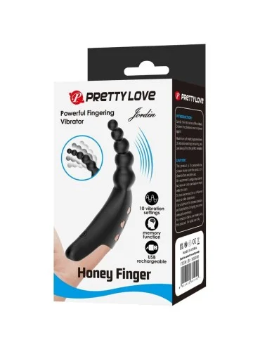 PRETTY LOVE - JORDIN FINGER VIBRATOR 10 VIBRATIONS NOIR