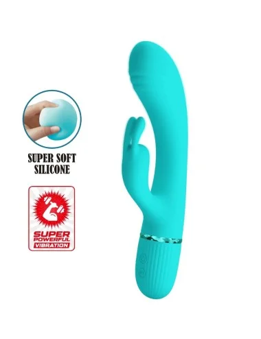 PRETTY LOVE - VIBRATEUR SCOCCO LAPIN TURQUOISE