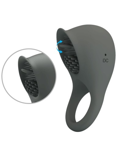 PRETTY LOVE - NIMBUS ANNEAU VIBRATEUR AVEC LANGUE GRIS