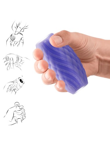 PRETTY LOVE - MASTURBATEUR POUR HOMME EN SILICONE ATHENA EROS VIOLET