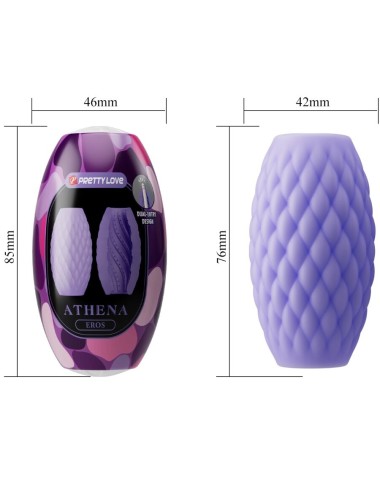 PRETTY LOVE - MASTURBATEUR POUR HOMME EN SILICONE ATHENA EROS VIOLET