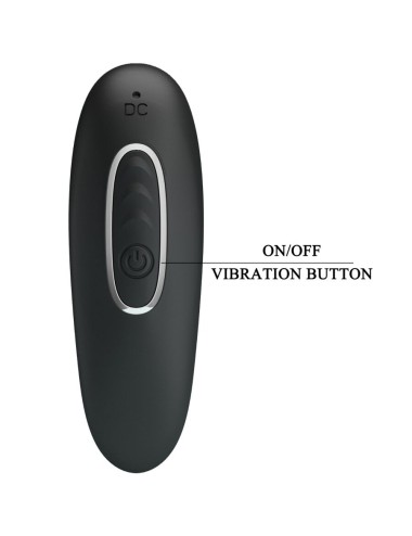 PRETTY LOVE - VIBRATEUR ANAL SIDNEY 10 VIBRATIONS NOIR