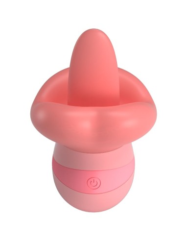 PRETTY LOVE - STIMULATEUR DE CLITORIS KYLEE TONGUE 10 VIBRATIONS ROSE NUDE