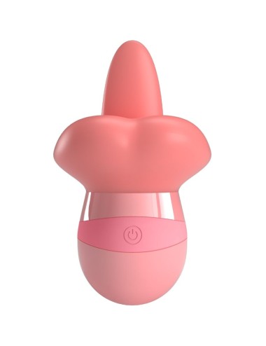 PRETTY LOVE - STIMULATEUR DE CLITORIS KYLEE TONGUE 10 VIBRATIONS ROSE NUDE