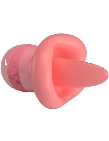 PRETTY LOVE - STIMULATEUR DE CLITORIS KYLEE TONGUE 10 VIBRATIONS ROSE NUDE
