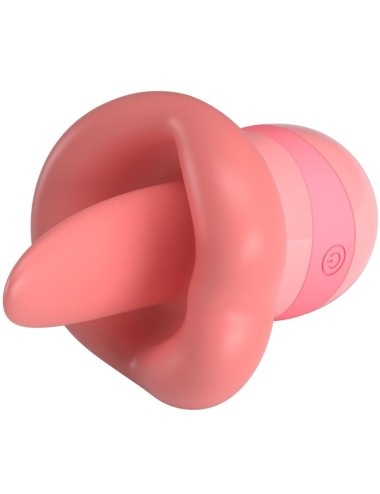 PRETTY LOVE - STIMULATEUR DE CLITORIS KYLEE TONGUE 10 VIBRATIONS ROSE NUDE