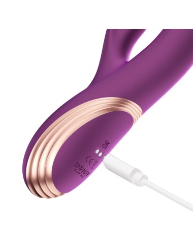 Gem vibromasseur rabbit avec capteurs de pression et application Violet