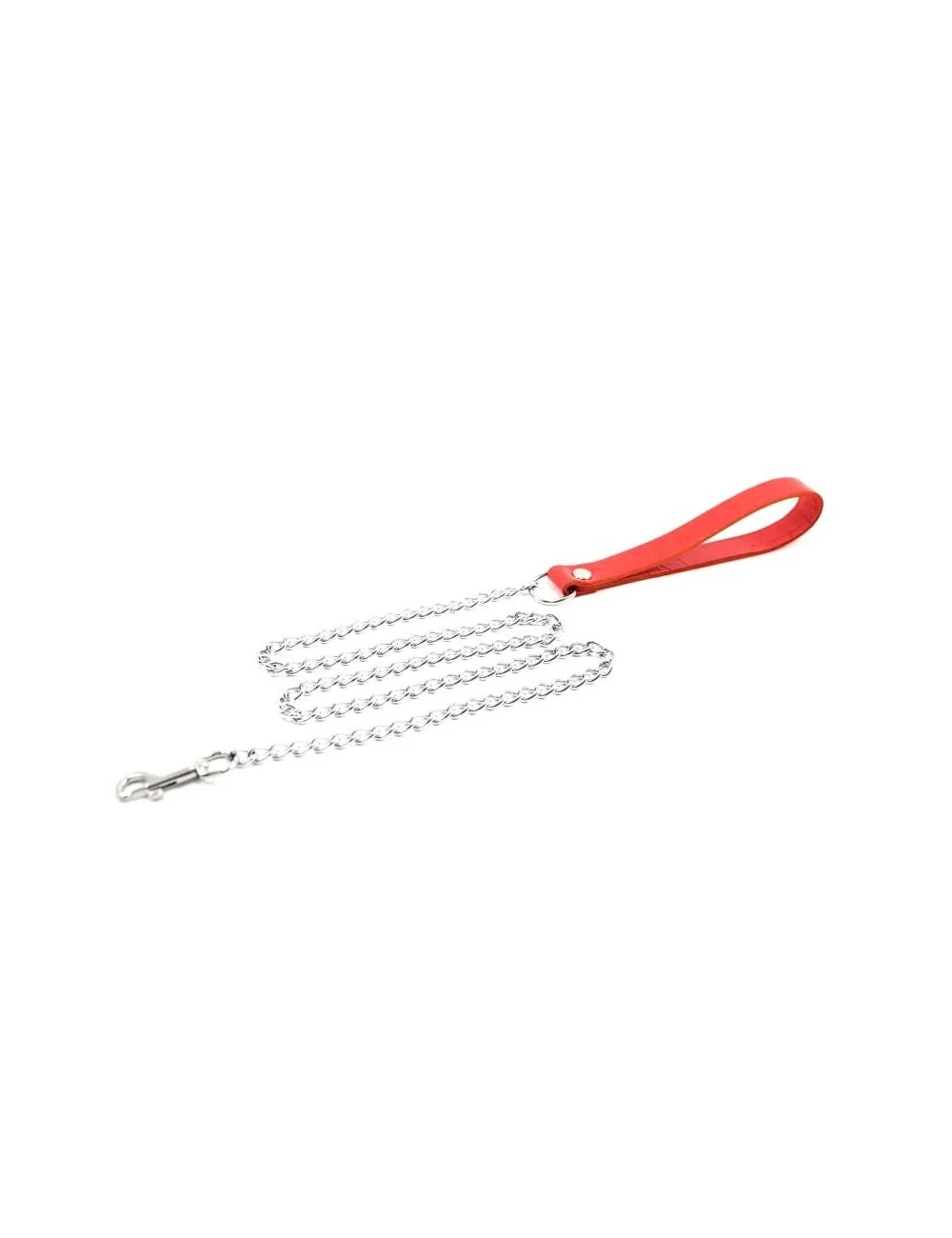 Laisse longue chaine métal Rouge Laisse longue chaine métal Rouge
