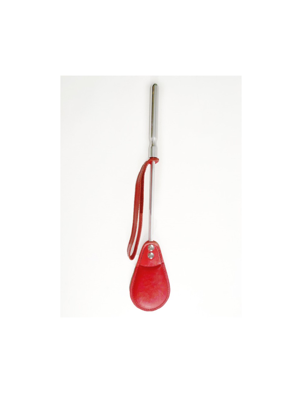 Cravache Métal Courte mèche Large Rouge Cravache Métal Courte mèche Large Rouge
