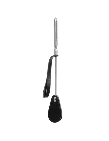 Cravache Métal Courte mèche Large Noir