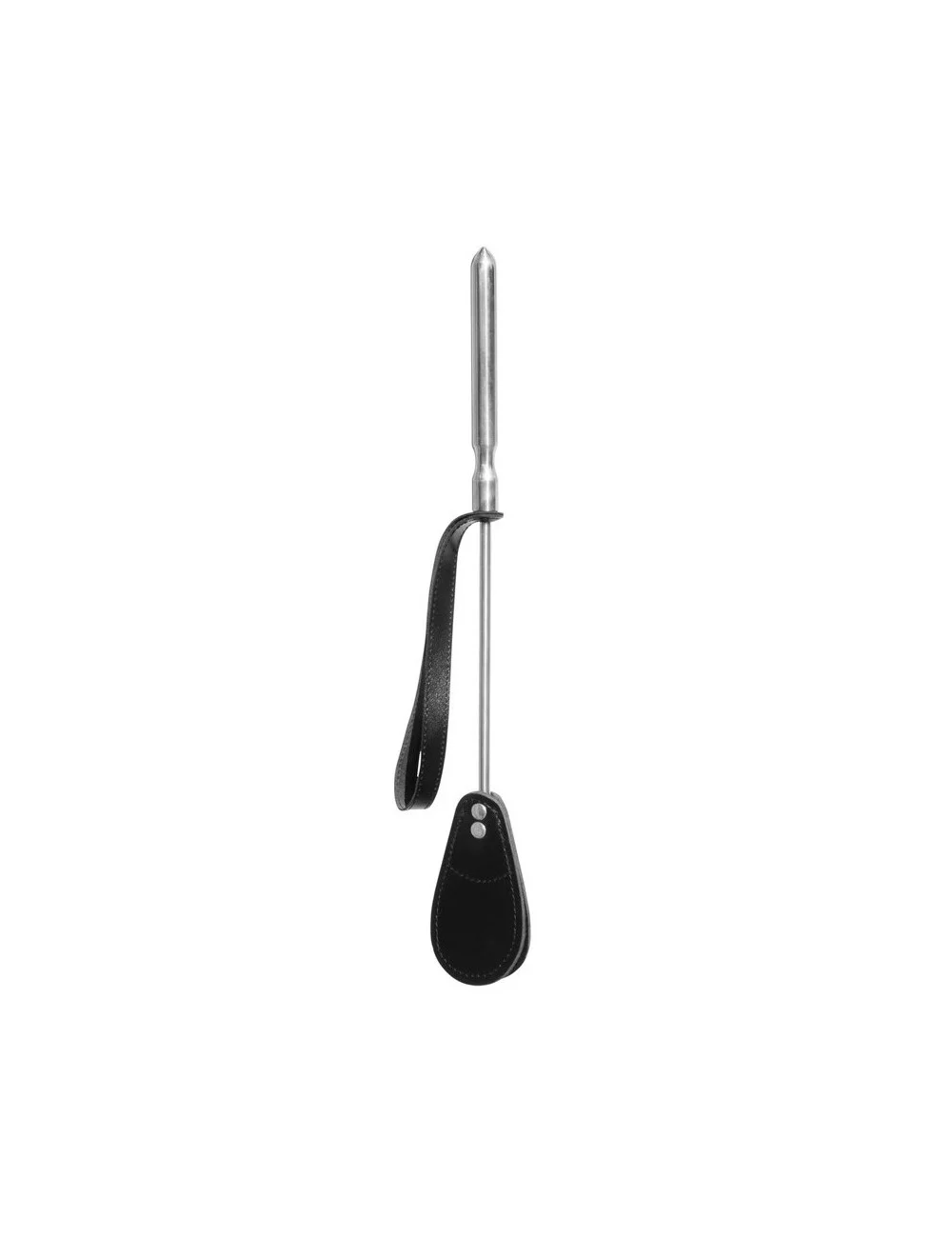Cravache Métal Courte mèche Large Noir Cravache Métal Courte mèche Large Noir