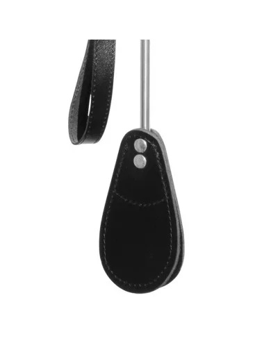 Cravache Métal Courte mèche Large Noir
